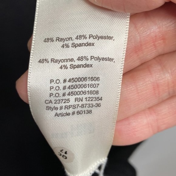 ❗️SOLD❗️ Wilfred Free Black Long Sleeve Mock Neck Resing Maxi Dress Size L - Picture 9 of 9